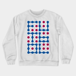 Futbol Metaballs Typography (Blue Red) Crewneck Sweatshirt